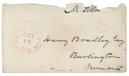 Lot #50 Millard Fillmore Handwritten Letter Signed - Image 2