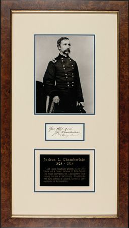 Lot #310 Joshua L. Chamberlain: Civil War MOH winner - Image 1