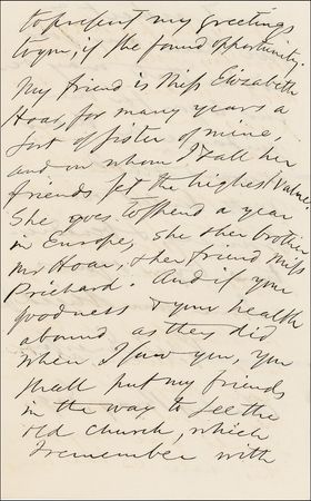 Lot #489 Ralph Waldo Emerson: Remembering England and introducing a friend, “a sort of sister of mine” - Image 3