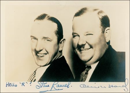 Lot #801 Laurel and Hardy Signed Photograph - Image 1