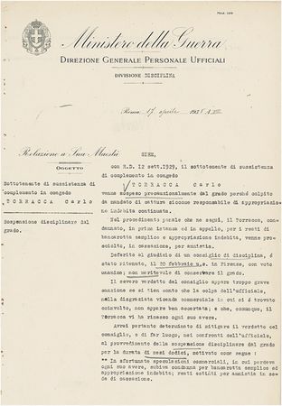 Lot #216 Benito Mussolini Signed Document - Image 1