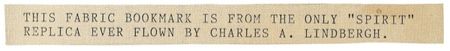 Lot #363 Charles Lindbergh: With a remnant from the “second” Spirit of St. Louis flown by Lindy - Image 3