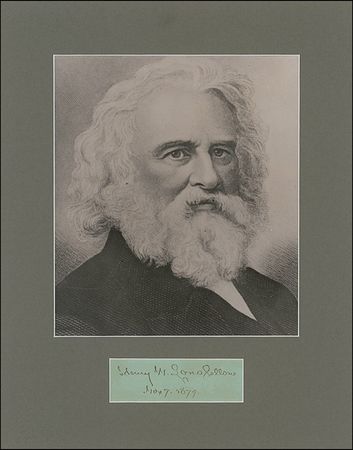 Lot #440 Henry Wadsworth Longfellow Signature - Image 1