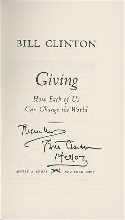 Lot #23 Bill Clinton Book