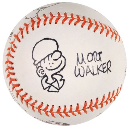 Lot #481 Cartoonists Baseball - Image 3