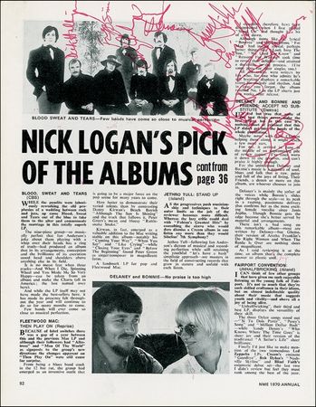 Lot #642 Rock and Roll: SOUNDS OF THE TIMES: 1970 rock and roll annual with more than 50 signatures, including BONHAM, MOON, and JAGGER - Image 10