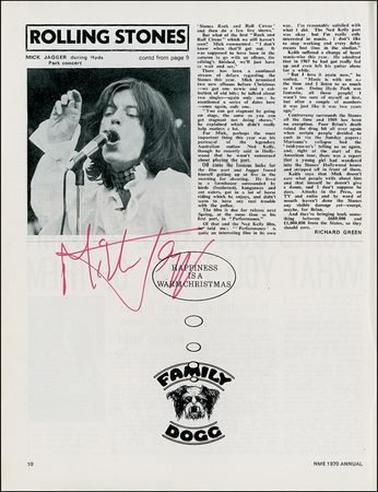 Lot #642 Rock and Roll: SOUNDS OF THE TIMES: 1970 rock and roll annual with more than 50 signatures, including BONHAM, MOON, and JAGGER - Image 2