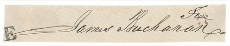 Lot #6 James Buchanan Free Frank