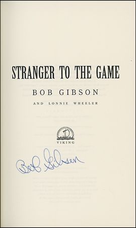 Lot #1124 Bob Gibson Book - Image 1