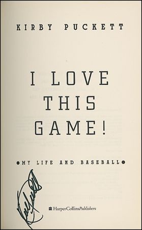 Lot #1313 Kirby Puckett Book - Image 1