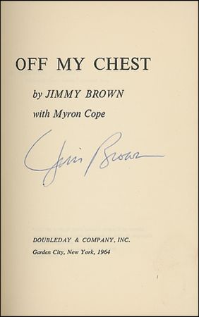Lot #1019 Jim Brown Book - Image 1