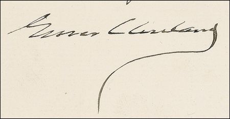 Lot #18 Grover Cleveland: ?TO PREVENT THE RETURN AND SPREAD OF THE CHOLERA?: Cleveland appoints a delegate to an international Sanitary Conference - Image 3