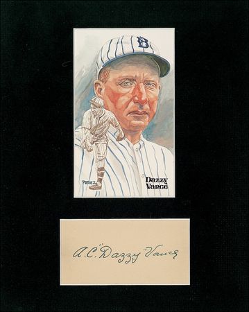 Lot #1401 Dazzy Vance Signature - Image 1