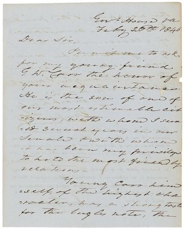 Lot #7 James Buchanan: The future president grants a favor to a future Confederate general - Image 2