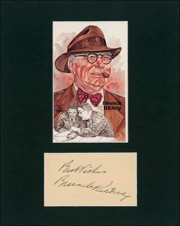 Lot #1321 Branch Rickey Signature - Image 1
