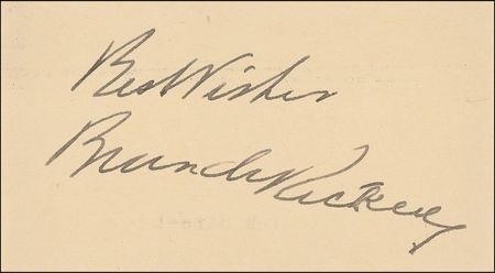 Lot #1321 Branch Rickey Signature - Image 2