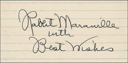 Lot #1245 Rabbit Maranville Signature - Image 2