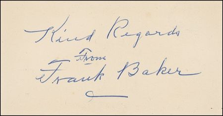 Lot #949 Frank “Home Run” Baker Signature - Image 2