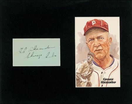 Lot #930 Grover Cleveland Alexander Signature - Image 2