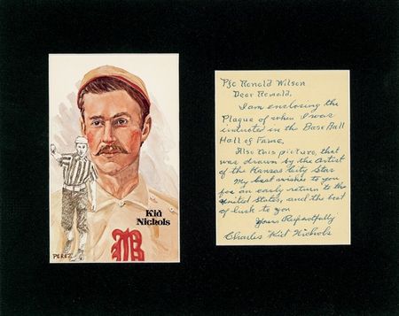 Lot #1281 Charles ?Kid? Nichols Handwritten Letter Signed - Image 1