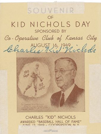 Lot #1281 Charles ?Kid? Nichols Handwritten Letter Signed - Image 3