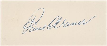 Lot #1412 Paul Waner Signature - Image 2