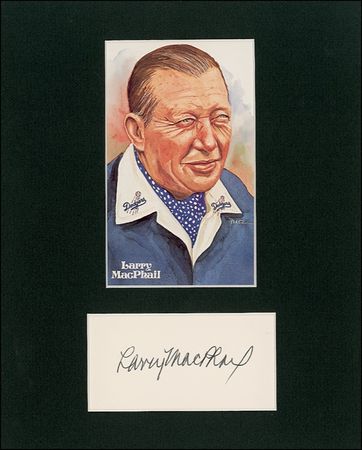 Lot #1224 Larry MacPhail Signature - Image 1