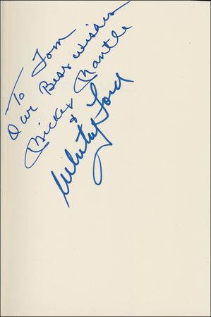 Lot #1227 Mickey Mantle and Whitey Ford Book - Image 1