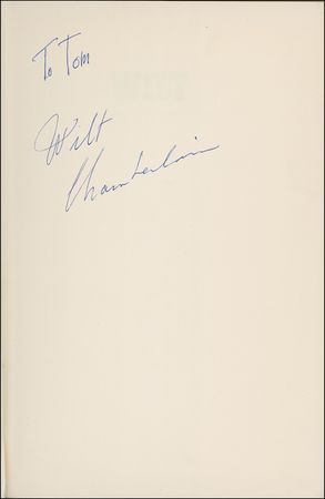 Lot #1029 Wilt Chamberlain Book - Image 1