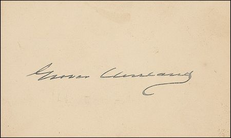 Lot #20 Grover Cleveland Signature