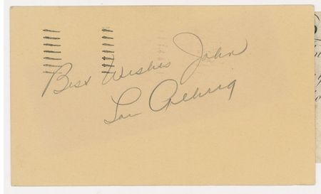 Lot #1119 Lou Gehrig: IRON HORSE: GEHRIG signs at the beginning of his 1936 MVP Season - Image 1