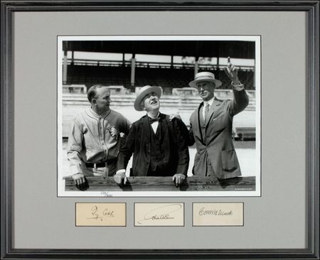 Lot #1044 Ty Cobb, Connie Mack, and Thomas Edison: Let there be light! - Image 1
