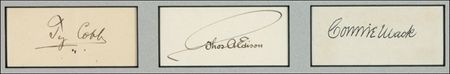 Lot #1044 Ty Cobb, Connie Mack, and Thomas Edison: Let there be light! - Image 2
