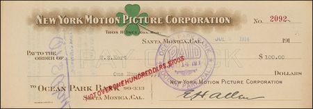 Lot #765 William S. Hart: From his first big-screen employer - Image 2