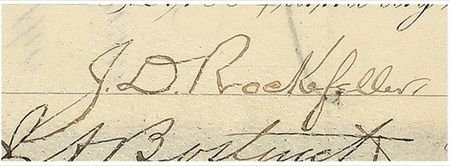 Lot #227 John D. Rockefeller and Henry M. Flagler Stock Certificate - Image 2