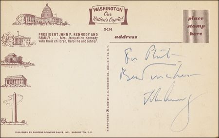 Lot #80 John F. Kennedy Postcard - Image 1