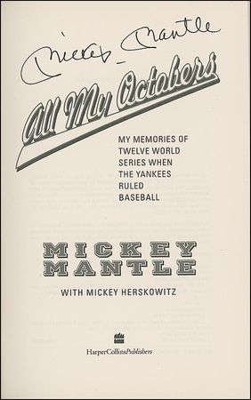 Lot #1237 Mickey Mantle Book - Image 1
