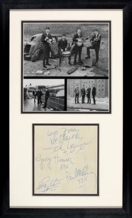 Lot #530 Beatles: FROM THEM TO YOU: Pre-invasion BEATLES signatures - Image 1