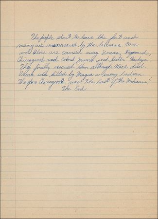 Lot #377 Alan Shepard: “MANY ARE MASSACRED BY THE INDIANS”: Schoolboy ALAN SHEPARD takes on The Last of the Mohicans - Image 7