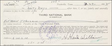Lot #669 Hank Williams Signed Document - Image 2