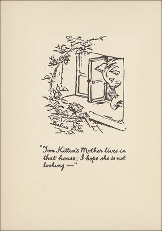 Lot #451 Beatrix Potter: Rabbit Cheers: BEATRIX POTTER signs a 1936 Christmas card with the rare pre-married form of her name - Image 2