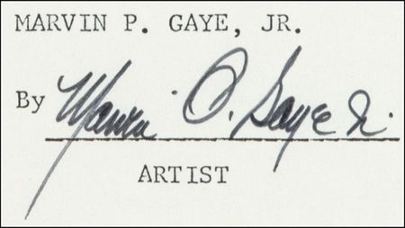 Lot #582 Marvin Gaye Signed Document - Image 3