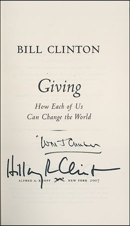 Lot #31 Bill and Hillary Clinton Book