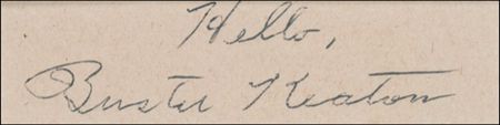 Lot #791 Buster Keaton Signature - Image 2