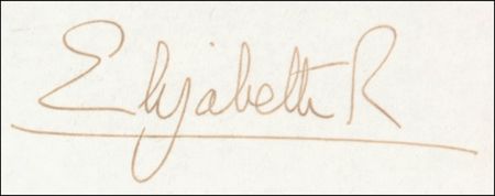 Lot #162 Elizabeth II Signed Document - Image 2