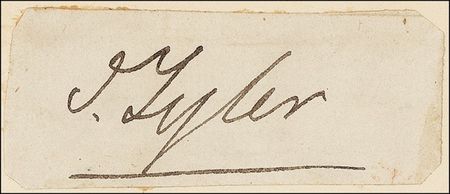 Lot #140 John Tyler Signature - Image 1