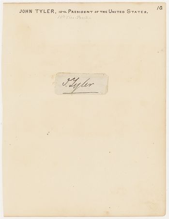 Lot #140 John Tyler Signature - Image 2