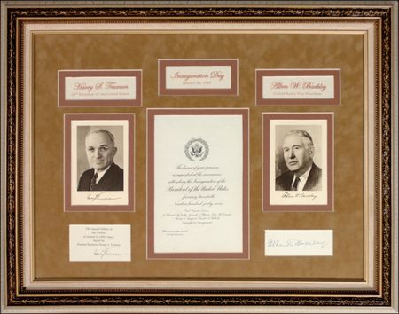 Lot #135 Harry S. Truman and Alben Barkley Group Lot - Image 1