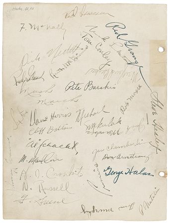 Lot #1404 Vintage Athletes: Grange and Halas Group Lot - Image 1