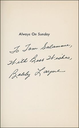 Lot #1215 Bobby Layne Book - Image 1